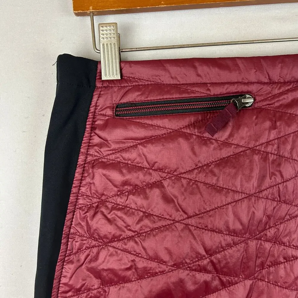 Skhoop Kari Mini Ruby Red Puffer Skirt Side Skirt Women's Size XS